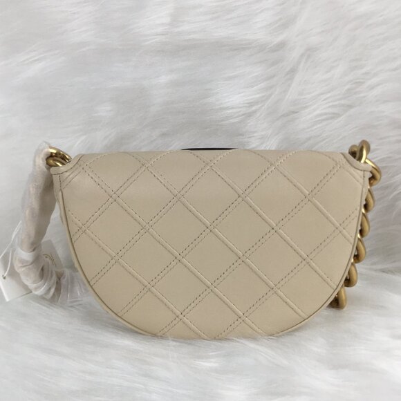 NEW TORY BURCH Fleming Crescent Bag-Authentic - Picture 3 of 12